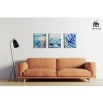 LWR CRAFTS Stretched Canvas 16" X 16" Pack of 3