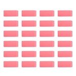 Amazon Basics Rectangular Eraser, 24 Count, Pink