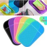 Blulu 6 Pieces Diamond Art Painting Accessories Anti-Slip Tools Sticky Mat 5d Diamond Painting Trays Sticky Gel Pad Universal Mount Holder 5.6 x 3.3 Inch for Adults Art Supplies