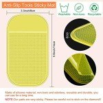 Blulu 6 Pieces Diamond Art Painting Accessories Anti-Slip Tools Sticky Mat 5d Diamond Painting Trays Sticky Gel Pad Universal Mount Holder 5.6 x 3.3 Inch for Adults Art Supplies