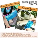 Blulu 6 Pieces Diamond Art Painting Accessories Anti-Slip Tools Sticky Mat 5d Diamond Painting Trays Sticky Gel Pad Universal Mount Holder 5.6 x 3.3 Inch for Adults Art Supplies