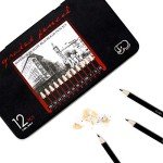 YSLON Professional Sketch pencils Drawing pencils set for Kids and Adults,Art sketching pencils for Artists Beginner(8B-2H).(12-Count)