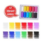 Faber-Castell Soft Pastels Art Set - Art Projects for Adults, Arts and Crafts for Beginners, 12 Soft Pastels and Art Supplies