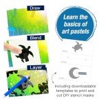 Faber-Castell Soft Pastels Art Set - Art Projects for Adults, Arts and Crafts for Beginners, 12 Soft Pastels and Art Supplies