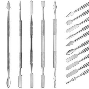 5 Pieces Miniature Sculpting Tools Set Mini Stainless Steel Double-Headed Tool for Model and Convert Plastic, Resin and Metal Tabletop War Game Miniatures Models