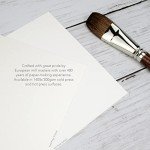 Fluid Watercolor Paper Block, 12 x 16 inches, 15 White Sheets, 140 lb (300 GSM) Cold Press Pad for Artist Painting and Wet Media