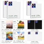 ESRICH 166 Pcs Painting Set, Painting Supplies with 96 Paint(Oil, Watercolor，Gouache & Acrylic Paint) Metal and Wooden Easels, Canvas, Paper Pads, 45 Paintbrushes etc. for Adults, Kids, Artists