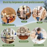 PUOPOSTY 12 Value Pack Stretched Canvases for Painting, Multi-Size (5x7, 8x10, 9.5x12, 11x14 in), 100% Cotton Blank Canvases, Acid-Free for Oil,Acrylic Paint, for Beginners & Pros, Kids & Artists