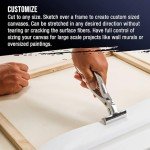 U.S. Art Supply 12" Wide x 2 Yards (6 Feet) Long Unstretched Canvas Roll - 100% Cotton, 12-Ounce Triple Primed Gesso, Acid-Free - Pro Artist Quality, Oil & Acrylic Painting, Murals - Cut To Frame Size