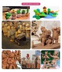 Langqun 41pcs Plastic Polymer Clay Art Tools Set for Kids Adults,Knives Pottery Tools,Ceramic Supplies for Engraving, Embossing, Shaping,Sculpting,Modeling