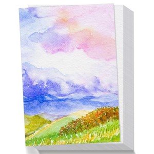60 Sheets Watercolor Paper, 5 x 7 Inch Cold Press 300GSM/ 140LB Water Color Paper Bulk for Kids Child Adults, Small Off-White Watercolor Drawing Paint Paper for Art Drawing Supplies
