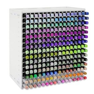 Yrangee Art Marker Storage Rack for 240 Markers, Watercolour Brushes Pens Color Pencils Organizer Holder for Desk