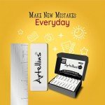 Artellius White Erasers - Large Size Latex & Smudge Free - Bulk School Supplies for Classrooms, Drawing, Teachers, Homeschool, Office, Art Class - Pack of 100