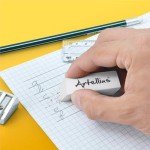 Artellius White Erasers - Large Size Latex & Smudge Free - Bulk School Supplies for Classrooms, Drawing, Teachers, Homeschool, Office, Art Class - Pack of 100