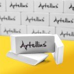 Artellius White Erasers - Large Size Latex & Smudge Free - Bulk School Supplies for Classrooms, Drawing, Teachers, Homeschool, Office, Art Class - Pack of 100