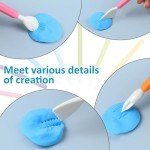 LINPHCEY 9PCS Clay Sculpting Tools Kit - Easy to Use Double-Ended Polymer & Pottery Carving Set with Comfortable Grip Tools for Clay Sculpey & Modeling Clay Ideal for Kids and Adults