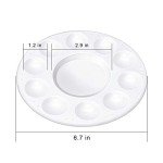 WNATN Paint Tray Palettes, Plastic White Palettes for Kids & Students,Paint Tray for Art Class,Craft DIY or Have a Birthday Painting Party-8pcs