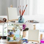 CONDA 25'' Folding Wooden Tabletop Easel for Painting, Hold Canvas up to 23 Inches, Portable A-Frame Artist Desktop Painting Stand, Photo Picture Sign Holder
