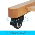 MEEDEN Movable Large H-Frame Painting Easel - Artist Studio Easel - Heavy Duty Art Easel Stand for Adults, Solid Beech Wood Easel, Holds Canvas Art Up to 78.7" High