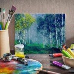 FIXSMITH Canvas Boards for Painting 8x10 Inch, Super Value 12 Pack White Blank Canvas Panels, 100% Cotton Primed, Painting Art Supplies for Professionals, Hobby Painters, Students & Kids