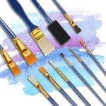 Halobios Painting Brushes, 25 All Purpose Paint Brushes Bulk Painting Brushes for Kids, Craft Paint Brushes for Acrylic Painting Oil Watercolor Gouache