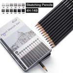 GETHPEN Sketch Pencils for Drawing,12 Pack, Graphite Pencils for Drawing, Art Pencils for Drawing and Shading, Shading Pencils for Sketching