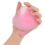 Molain Nail Art Palettes Resin Nail Mixing Palette Polish Color Mixing Plate Golden Edge Resin Nail Holder Heart Shape Cosmetic Mixing Tools