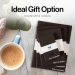 Leda Art Supply Large Sketchbook 160 Pages Softbound Cover Sketchbook for Artists - Leather Drawing Notebook for All, Ideal for Ink, Water Color, Pen, Pencils | 7 x 10 inch Art Journal