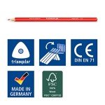 Staedtler Ergosoft Colored Pencils, Set of 24 Colors in Stand-up Easel Case (157SB24)