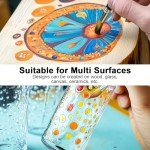 Nicpro 14 Colors Large Bulk Acrylic Paint Set (16.9 oz, 500 ml) Non Toxic Art Painting Supplies for Multi Surface Fabric Canvas Wood Leather Stone, Craft Paint for Kid & Adult with Color Wheel