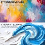 Smallbudi 15 Colors Large Acrylic Paint Set (16.9 oz,500 ml), Bulk Acrylic Paint Non-Toxic Art Painting Supplies on Multi Surface Canvas Wood Craft Fabric Rock for Artist Beginner with Color Wheel