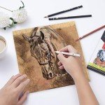 MARKART Charcoal Pencils for Drawing, 10 Pack Black & White Charcoal Pencils for Sketching, Shading, Blending, Artist Pencil for Beginners & Artists