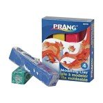 Prang Modeling Clay Set, 4 Colored Clay Blocks per Set, 0.25 Pounds Each, Red, Yellow, Green and Blue (00740)