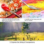 10PCS Palette Knife, Stainless Steel Painting Knife Set, Flexible Spatula Pallet Knife, Metal Artist Knives, Oil Painting Accessories Color Mixing Scraper for Oil, Canvas, Acrylic Painting By CUALORK