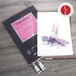 Arches Aquarelle Watercolor Pad, Hot Pressed, 140lb/300gsm, 12 Sheet, 9x12 inch, Arches Watercolor Paper 100% Cotton