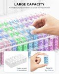 ARTDOT Diamond Painting Storage Containers, Diamond Art Portable Bead Storage Organizer 64 Gird Diamond Painting Accessories (Storage Box)