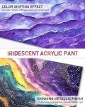Nicpro 20 Colors Iridescent Acrylic Paint, 8.45oz / 250ml Large Bulk Metallic Acrylic Paint,Color Shifting & Non-Toxic Art Painting Supplies For Canvas Fabric Rock Wood with Paint Knife Color Wheel