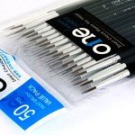50 Pcs Pack of Synthetic Sable Fine Detail Paint Brushes Set for Miniature, Scale Model, Art Painting in Acrylic, Oil, Watercolor - Pointed Round (Size #0 Medium)