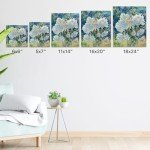 conda 8x10 inch Stretched Canvas for Painting, Pack of 10, 100% Cotton, 5/8 in Profile Blank Stretched Canvas Value Bulk Pack Art White Canvas for Acrylics, Oils Painting