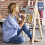 conda 8x10 inch Stretched Canvas for Painting, Pack of 10, 100% Cotton, 5/8 in Profile Blank Stretched Canvas Value Bulk Pack Art White Canvas for Acrylics, Oils Painting