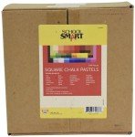 School Smart Square Chalk Pastels, Assorted Colors, Set of 144