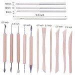 Artzuvs Polymer Clay Tools,25Pcs Pottery Sculpting Tools Set with Plastic Case for Ceramic Modeling Carving Kids Beginners