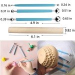Artzuvs Polymer Clay Tools,25Pcs Pottery Sculpting Tools Set with Plastic Case for Ceramic Modeling Carving Kids Beginners