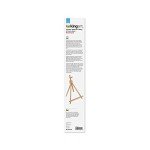 KINGART 741N Tabletop A-Frame Artists Easel, Holds Up to 27" Canvas, Solid Wood, Folding, Portable and Adjustable, for Painting and Display