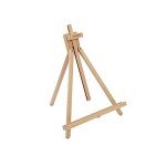 KINGART 741N Tabletop A-Frame Artists Easel, Holds Up to 27" Canvas, Solid Wood, Folding, Portable and Adjustable, for Painting and Display