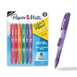 Paper Mate Clearpoint Mechanical Pencils, 0.7 mm Lead Pencil, Refillable, Vibrant Colors, Comfortable Grip, 6 Pack