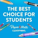 Paper Mate Clearpoint Mechanical Pencils, 0.7 mm Lead Pencil, Refillable, Vibrant Colors, Comfortable Grip, 6 Pack