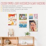 Simetufy 4 Pack Stretched Canvas for Painting 9x12 Inch, 100% Cotton Blank Painting Canvas for Acrylic or Oil Paint, 8oz Pre-Primed, 5/8 Inch Profile