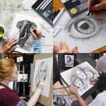 PANDAFLY Drawing Sketching Pencil Set, 22 Piece Pro Art Pencil Kit - Graphite Pencils (12B-2H), Black and White Charcoal Pencils, Charcoal Sticks, Stumps, Eraser, Sharpeners