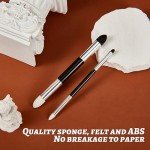 Kosiz 6 Pcs Blending Sponge Pen Double Headed Washable Rubbing Sponge Brush Sketch Wipe Reusable Blending Stump Drawing Art Blenders for School Student Artist Highlight Shadow Detail Correcting Tool